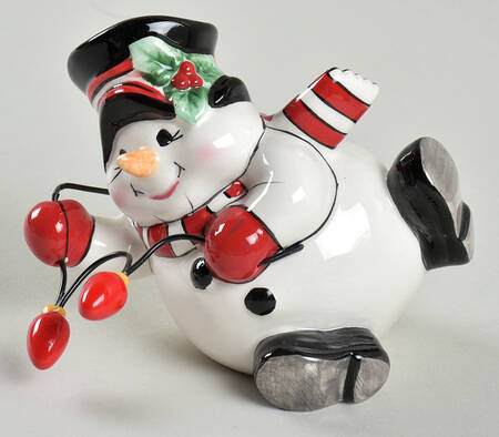 Cheers Fallen Tumbling Snowman Figurine