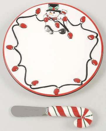 Cheers Snack/Canape Plate & Spreader