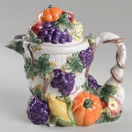 Harvest Bounty Teapot & Lid