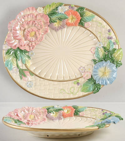 Les Fleurs 9" Oval Tray