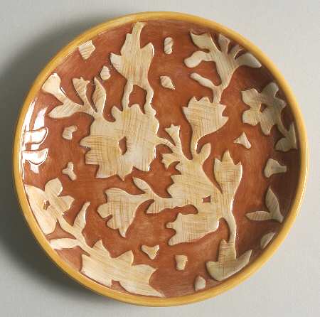 Del Vino Flowers Party Plate