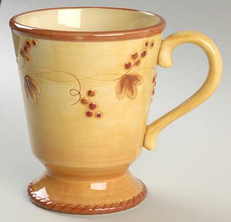 Del Vino Grapevine Pedestal Mug