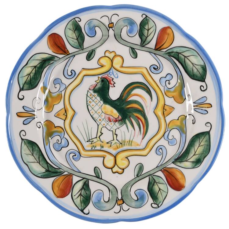Ricamo Motif Salad/Dessert Plate