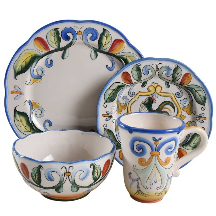 Ricamo Motif 4 Piece Place Setting
