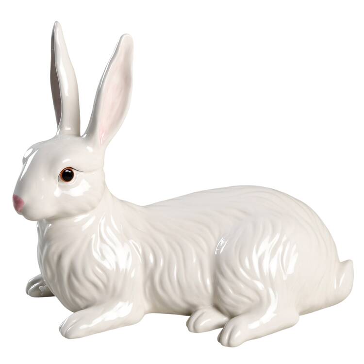 Poppies Large Rabbit Figurine