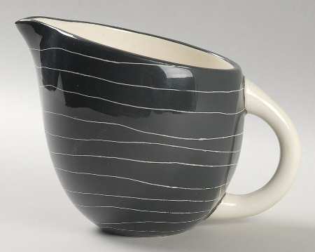 Scrafitto Charcoal Creamer