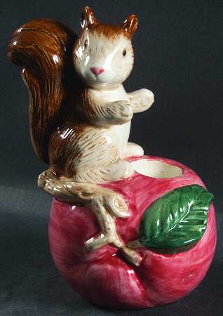 Hardwood Forest Figural Candlestick