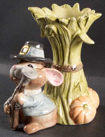 Mayflower Mouse Figural Candlestick