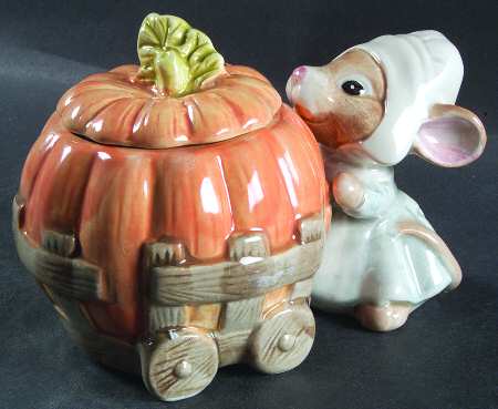 Mayflower Mouse Figural Sugar Bowl & Lid