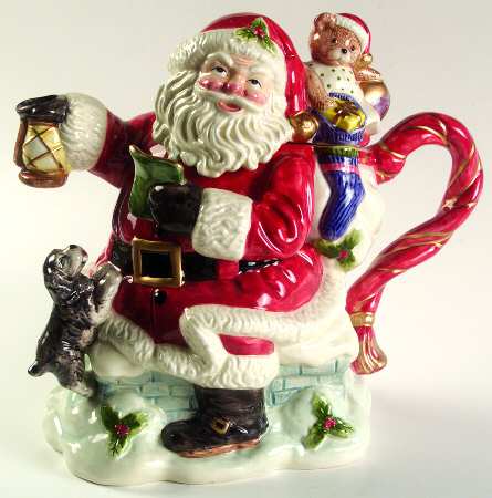Toyland Santa Teapot & Lid