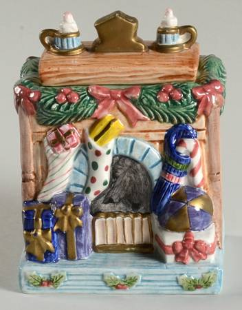 Toyland Santa Figural Sugar Bowl & Lid