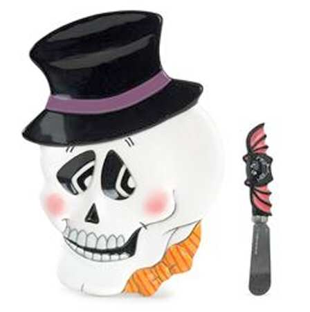 Bones Snack/Canape Plate & Spreader