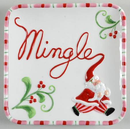 Mingle, Jingle, Be Merry Snack/Canape Plate