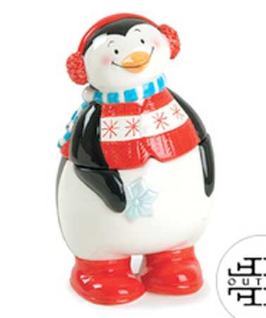 Cool Christmas Figural Candy Box & Lid