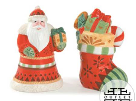 Memories of Santa Figural Salt & Pepper Set