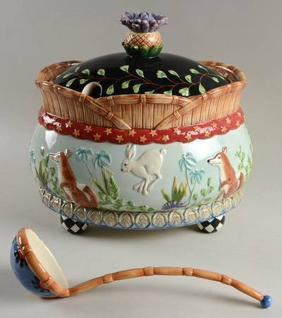 Herrick Collection (Fox & Hare) Tureen & Lid w/Ladle