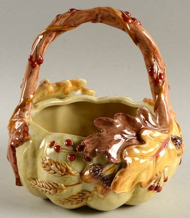 Harvest Figural Basket with Handle