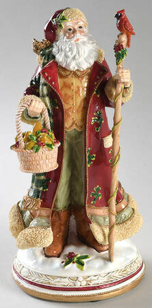 Christmas Gathering Santa Musical Figurine