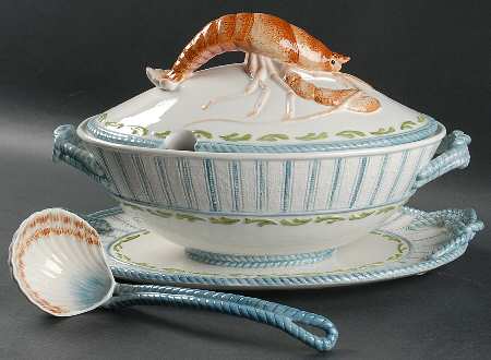 Seaboard Tureen & Lid w/Ladle & Underplate