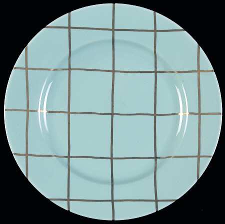Golden Windowpane Green by Fitz &amp; Floyd