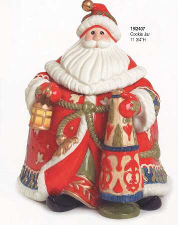 New Haven Holiday Figural Cookie Jar & Lid