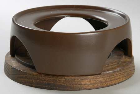 Stoneware Brown Samovar Stand