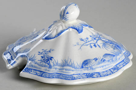 Quail Blue (Blue Ship Backstamp) Lid for Gravy Boat