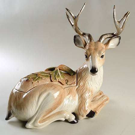 Baronial Home Figural Cookie Jar & Lid