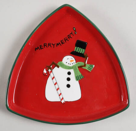 Merry Christmas Merry Christmas 7" Triangular Tray
