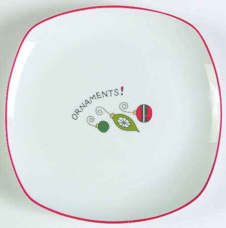 Merry Christmas Merry Christmas Salad/Dessert Plate