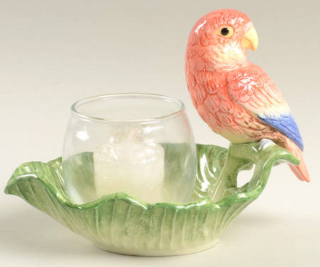 Jungle Votive Candleholder with Glass Globe
