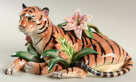 Jungle Figural Trinket Box & Lid