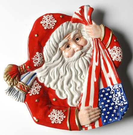 Patriotic Santa by Fitz &amp; Floyd