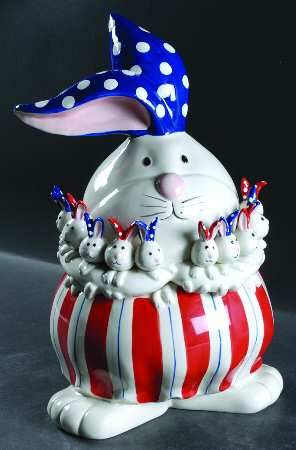 Collectors Corner Figural Cookie Jar & Lid