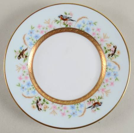Audubon Limoges Bread & Butter Plate