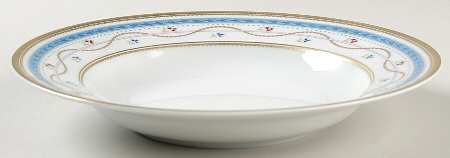 Luxembourg Blue Rim Soup Bowl