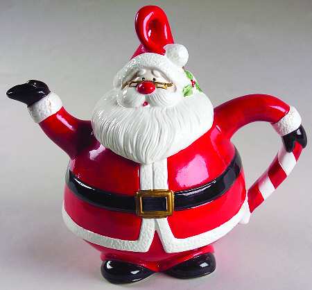 Mr Claus Figural Teapot & Lid