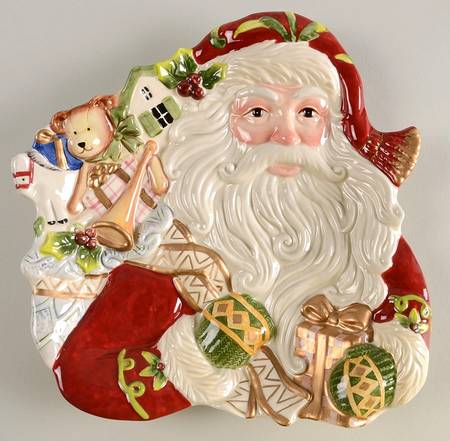 St. Nick Figural Canape Plate