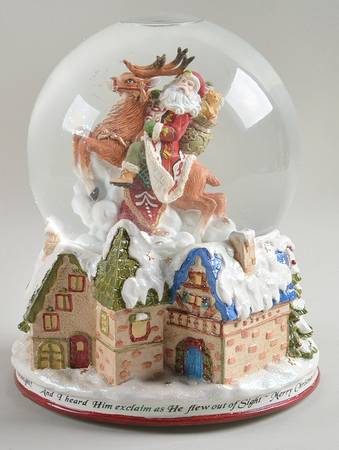 St. Nick Musical Water Globe