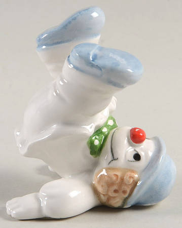 Clowns Feet 1/2 Up Tumbling Clown Figurine