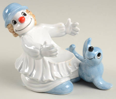 Clowns Candle Votive No Cup or Candle