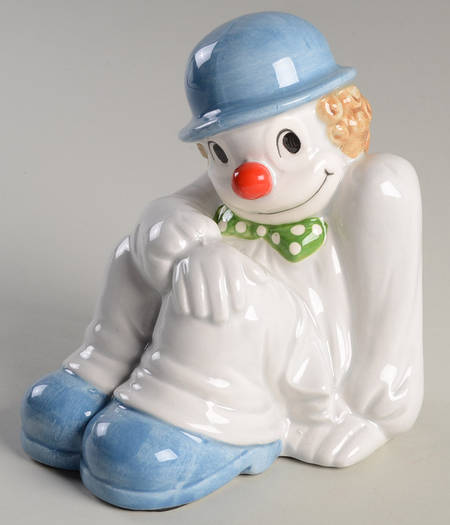 Clowns Single China Bookend
