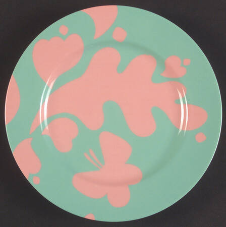 La Parisienne (Peach Coral on Turquoise) by Fitz &amp; Floyd