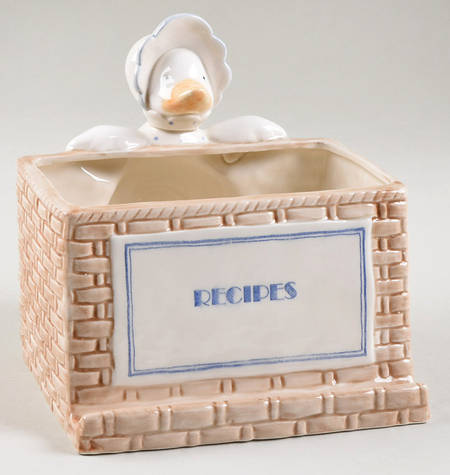 Betty Duck Recipe Stand with Cards Set