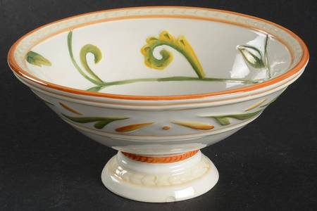 Grand Haven Floral 6" Footed Bowl