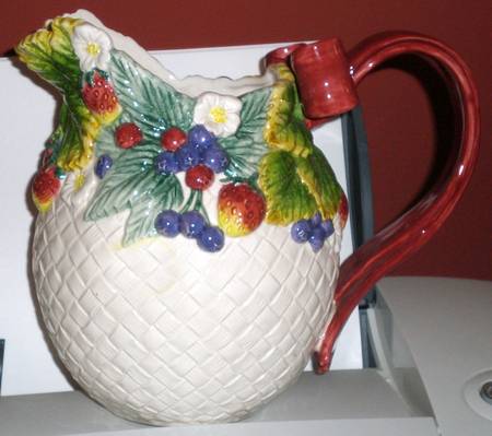 Summer Berry Patch Pitcher