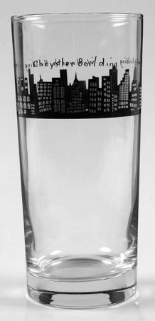 212 New York Skyline 15 Oz Glassware Tumbler