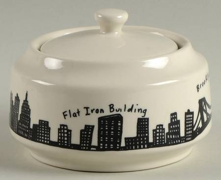 212 New York Skyline Sugar Bowl & Lid