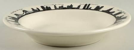 212 New York Skyline Large Rim Soup Bowl