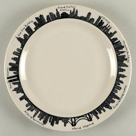212 New York Skyline 16" Chop Plate (Round Platter)